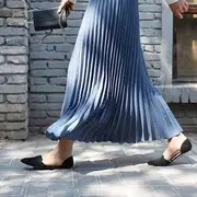 Pleated Maxi Skirt Almond - 80cm