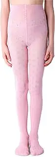 [NOQ] Girls' tights with 3D effect pattern, plain, dance, gymnastics, fancy outfit, little princess