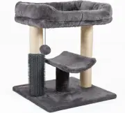 Cat Scratcher Cat Tree - Includes Cat Scratching Posts & Cozy Cat Bed Platform -