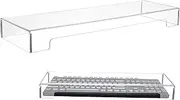 CLISPEED Clear Acrylic Keyboard Protector Case Durable Scratch Resistant Cover for Standard Keyboards Versatile Accessory for Easy Cleaning and Maintenance