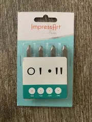 Impress Art Latitude, Longitude Lines, Degree Symbol Metal Stamp Set-Brand New