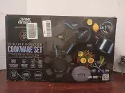 Thyme & Table 12 Piece Non-Stick Cookware Set, pot lightly bent