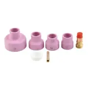 7 X TIG Wel Ding Torch Gas Lens Ceramic Cup Kit For WP-17/18/26