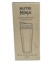 Nutri Ninja 24-Ounce Double-Wall BPA-Free Tritan Cup for Nutri Ninja Blenders