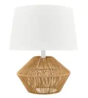 Hampton Bay Kellen 16.5 in. Natural Rope Accent Lamp