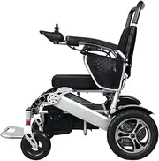 Foldable Electric Wheelchair Portable Aluminum Alloy Power Wheelchairs, Comfortable 24V 20 AH Adult Electric Power Wheelchair with Joystick
