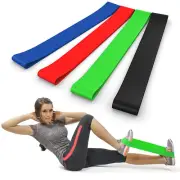 4 Packs The Best Pull Up Assist Bands Resistance Loop Reliable Natural Latex AU