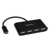 StarTech 4-Port USB-C Hub - Mini Hub - USB-C to 4x USB-A - USB 2.0 ST4200MINIC