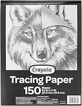 Crayola Tracing Paper 8 1/2” X 11”, Great for Light Up Tracing Pad, Gift, 150Count