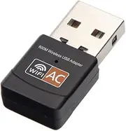 USB Wireless Adapter 600Mbps Realtek RTL8811CU Chipset Mini Type Dual Band 11AC WiFi Dongle IEEE 802.11 a b g n ac for Laptop Desktop IPTV USB 2.0 Network Adapter for Windows 10