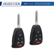 2x Replacement Keyless Remote Key Fob For Chrysler & Dodge - Shell Only