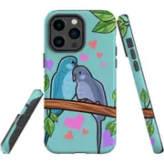 For iPhone 14 Pro Max Case Tough Protective Cover, Birds In Love