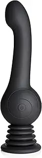 INMI Sex Shaker Silicone for Men, Women, & Couples. Rechargeable, Waterproof and Powerful Gyrating Dildo, 1 Piece, Black.