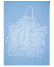 Kitchen Safe Food Handler's Apron, Vinyl / Plastic, 34" x 42", New