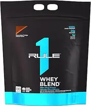 Rule1 R1 Whey Blend 10.04 lb, Chocolate Fudge (132 Servings)
