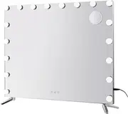 Embellir Hollywood Makeup Mirror, Vanity Mirrors Beauty Cosmetic Dressing Bathroom Decor, 18 LED Bulbs with 5X Magnification Frameless Tabletop Lights Rectangle Dimable
