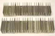 Lot of 8 HEAT SINK 2 1/4" X 2 X 1 1/4" 1 1/2" Space Between Mounting Holes
