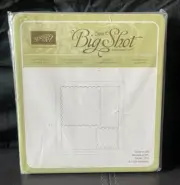 NEW Stampin Up Sizzix Big Shot Die - Bigz Scallop Square Duo 120903