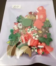 30PCS Cute Christmas Flatback Resin, Christmas Tree