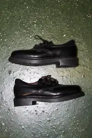Red Wing 107 Postman Oxford Shoes Workwear Black Leather NEW NOS USA Size 5-7.5