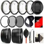 52MM Complete Lens Filter Bundle Macro + Fisheye for NIKON D5300 D5200 D5100