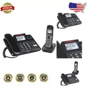 Lightweight Corded and Cordless Phone Bundle with Amplified Sound & Answering