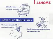 Janome CoverPro Bonus Pack for 1000CPX / 2000CPX