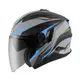 ZEUS安全帽 ZS-613B AJ33 消光黑藍 內置墨鏡 可加下巴 3/4罩 613B 耀瑪騎士機車