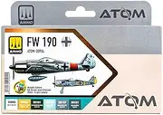 Ammo Mig Jimenez - ATOM ACRYLIC PAINT SET FW 190 COLORS 6 JARS (6/24) *