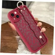 Compatible with Case with Wrist Strap, [Upgraded] iPhone 14 Wine Red