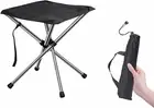 Portable Folding Stool 4 Leg Tripod Seat Chair Travel Camping Fishing Festival