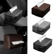 Tissue Box Napkin Case Holder PU Leather Storage Organiser Cover Home Table Car
