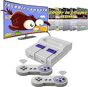 Super Retro Game Console,HDMI Video Game System with Built in 5000 Old School Classic Games and Dual Game Wireless Controllers,Support TF Card and Plug and Play. (Gay)