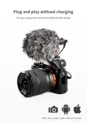 BOYA MM1+ 3.5mm Wired Compact on-Camera Microphone Kit for Vlog Live Photography