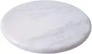 SHOPSIDEX Chakla White Marble for Kitchen for Home & Kitchen chakla roti Maker Combo Pack of 1 Chakla 10 in Marble e/Rolling Pin/Roti Maker (Single White chakla)