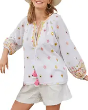Bella Tu Mira Peasant Top