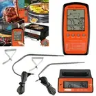 Wireless Digital Thermometer Dual 2 Probe For BBQ Meat Smoker Grill Oven New