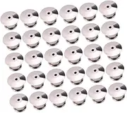 [SEWOART] Flat Designed 30pcs Metal Locking Pin Backs Backs for Badges Pin Keepers Sturdy Accessories