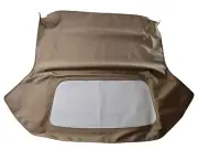 Fits Fiat 850 1967-73 Convertible Soft Top & Plastic Window HAARTZ TAN CANVAS