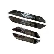 4PC Carbon Fiber Car Door Scuff Sill Cover Panel Step Protector For Lexus
