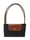 LONGCHAMP Le Pliage Large Black Shoulder Tote 12x12x7 NEW