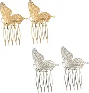 MUSISALY 4pcs Creative Butterflies Hair Clips Stylish Hair Combs for Elegant Hairpins for Unique Looks