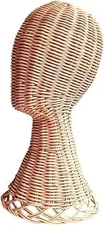 GREENADSCAPE Woven Hat Display Rack Stand Elegant Mannequin Design for Baseball Caps Wigs Accessories Sturdy Freestanding Storage for Home Retail Use