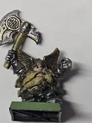 Dwarf Hero from Warhammer Quest 1995 OOP plastic Games Workshop painted