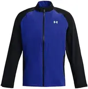 [Under Armour] Mens Portrush 2.0 Waterproof Golf Jacket 1372636 in Royal Blue and Black Size Medium, Black, XL