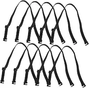 10pcs Strap Bow Tie Elastic Strap Polyester Strap for Party Strips Black