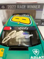NASCAR 2022 JOSH BERRY #8 HARRISON'S CHARLOTTE WIN XFINITY 1/24 AUTOGRAPHED