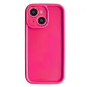 For iPhone XR Fine Hole Shockproof Frame Frosted TPU Phone Case - Rose Red