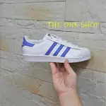 ADIDAS 愛迪達 SUPERSTAR 白鞋 白色 紫標 紫色 皮革 經典款 運動鞋 板鞋 G27810