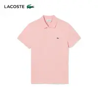 在飛比找momo購物網優惠-【LACOSTE】男裝-經典修身短袖Polo衫(粉紅色)